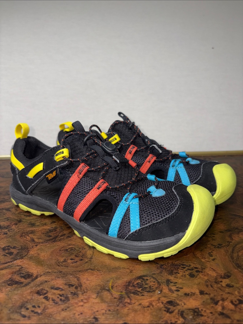 TEVA Kids Manatee Sport Sandals US 5 EU 37 Black Multicolor 101940Y